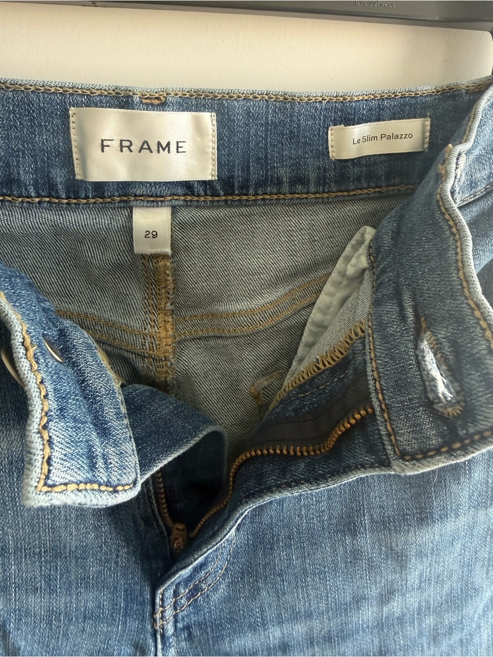 Frame Denim Light Blue Le Slim Palazzo Jeans
